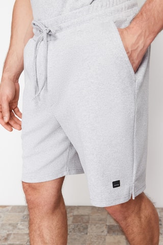 Polo et short - Gris chiné