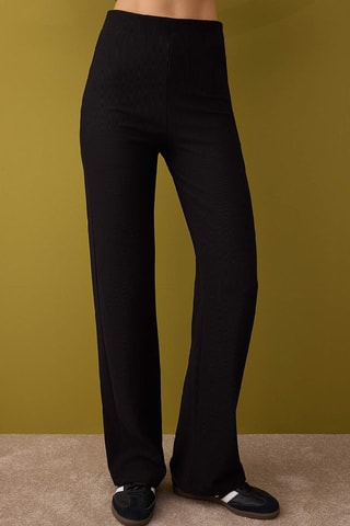 Top et pantalon taille haute - Noir