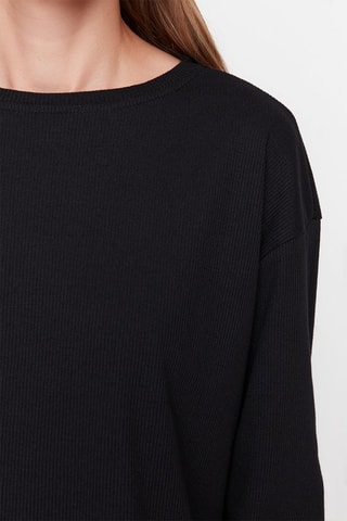 Top et pantalon regular - Noir et noir