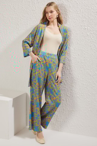 Kimono et pantalon - Orange