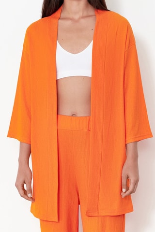 Kimono et pantalon taille haute - Orange