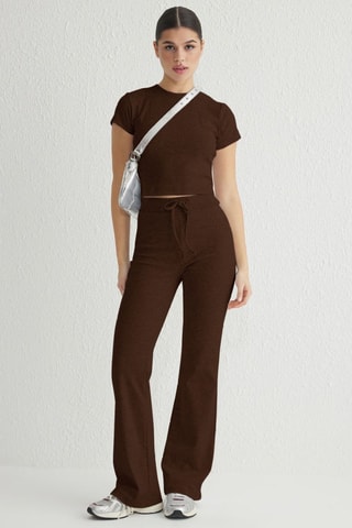 Top et pantalon - Marron