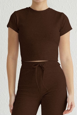 Top et pantalon - Marron