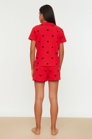 Chemisier et short - Rouge