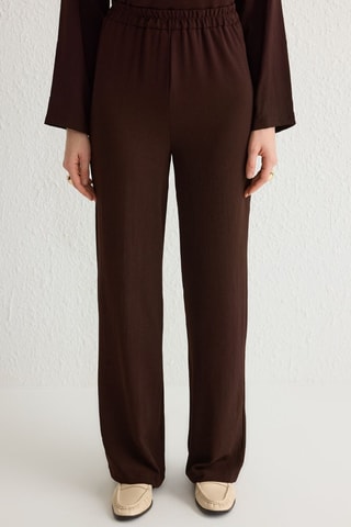 Kimono et pantalon - Marron