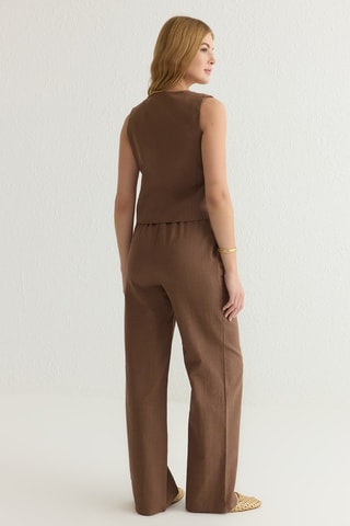 Top et pantalon - Marron