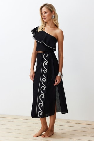 Top et jupe patineuse - Noir