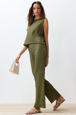 Top regular et pantalon regular - Kaki