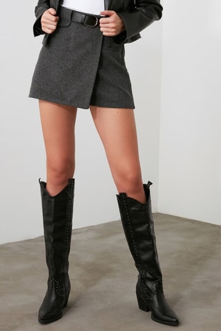 Jupe-short - Anthracite