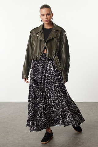 Jupe plissée - Anthracite