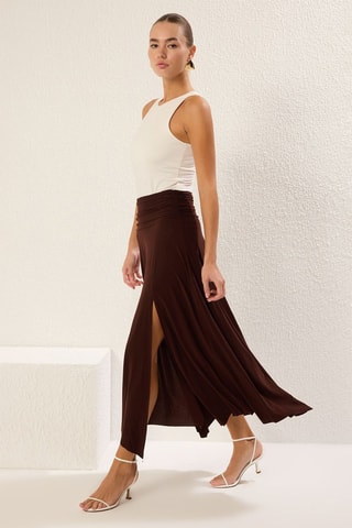 Jupe longue - Marron