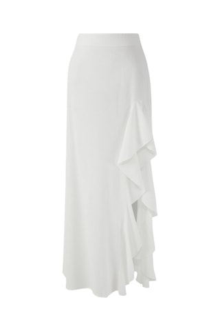 Jupe longue taille haute - Ecru