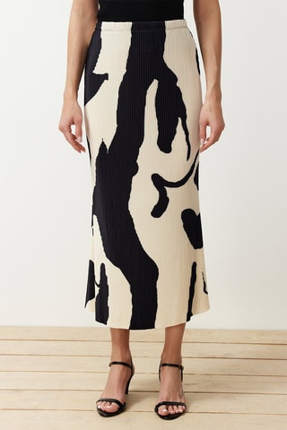 Jupe plissée - Ecru