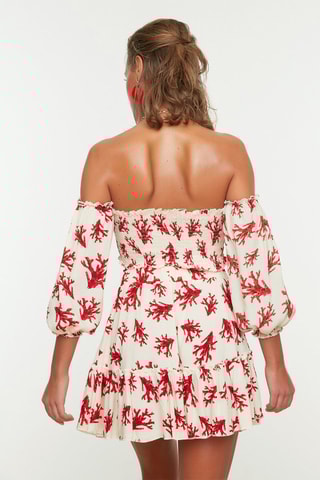 Crop top et jupe patineuse taille haute - Blanc