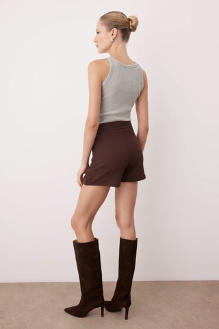 Jupe-short - Marron foncé