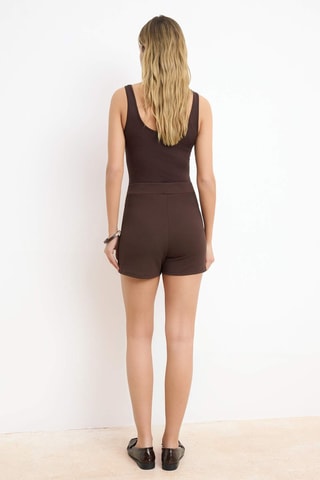 Jupe-short - Marron foncé