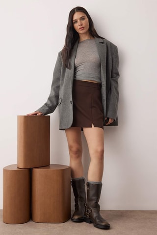 Minijupe - Marron foncé