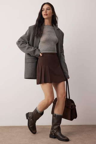 Minijupe - Marron foncé