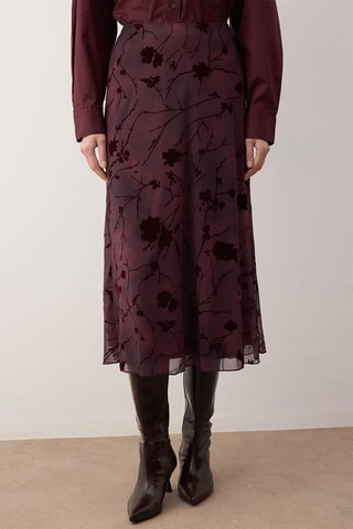 Jupe droite - Violet