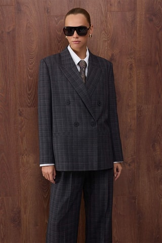 Blazer relaxed - Gris foncé