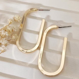 Brincos - Latão banhado a ouro