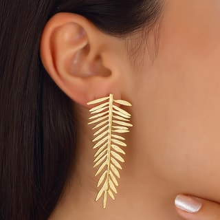 Brincos - Latão banhado a ouro