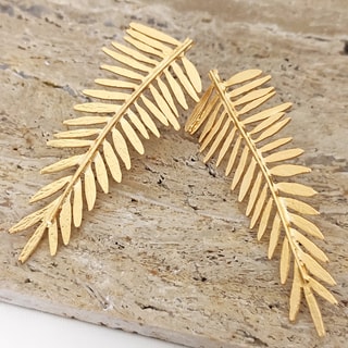 Brincos - Latão banhado a ouro