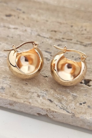 Brincos folheados a ouro fino