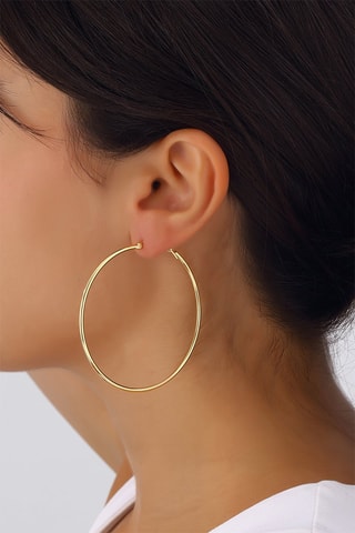 Argolas folheadas a ouro fino