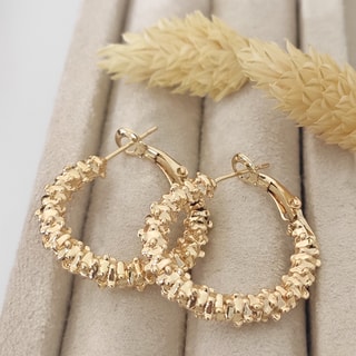 Brincos - Latão banhado a ouro