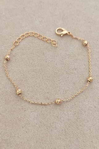 Pulseira folheada a ouro fino