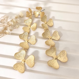 Brincos - Latão banhado a ouro