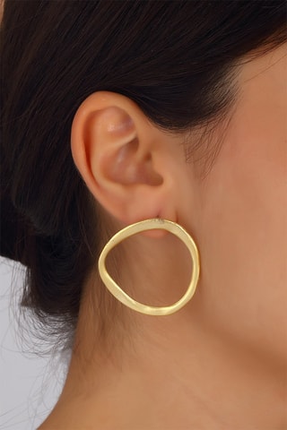 Brincos folheados a ouro fino