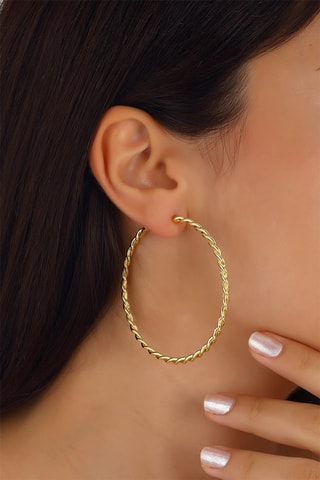 Argolas folheadas a ouro fino