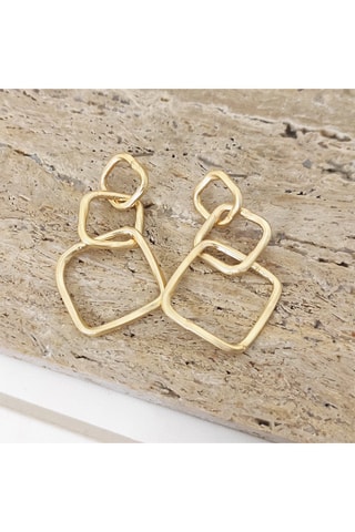 Brincos folheados a ouro fino