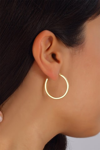 Argolas folheadas a ouro fino