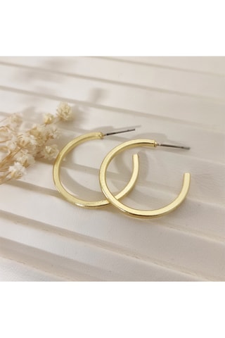 Argolas folheadas a ouro fino