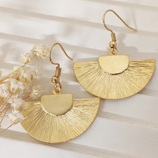 Brincos - Latão banhado a ouro