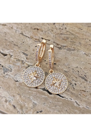 Argolas folheadas a ouro fino - Zircões