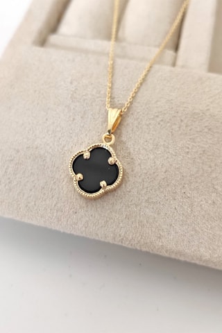 Colar folheado a ouro fino - Madrepérola