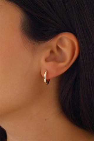 Argolas banhadas a ouro amarelo