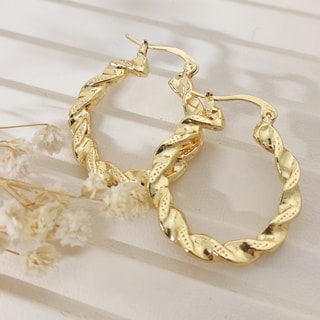 Brincos - Latão banhado a ouro