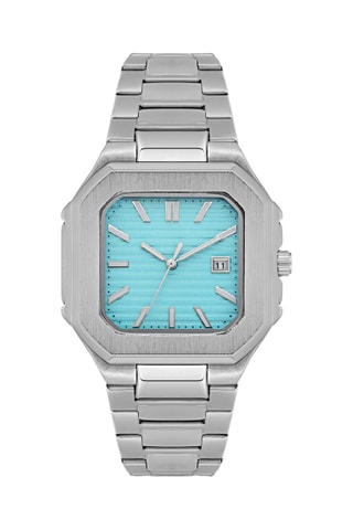 Relógio de quartzo em aço - Prateado