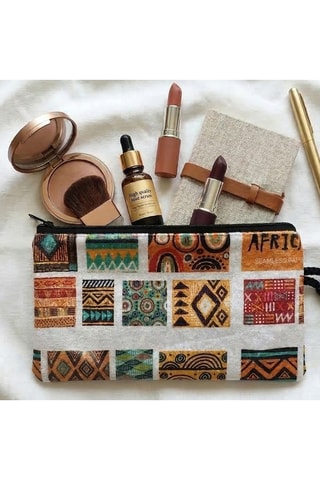 Pochete - Bege, laranja e azul