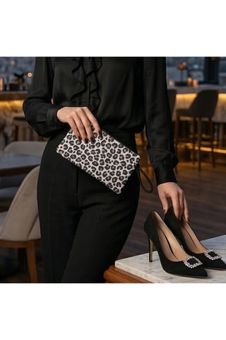 Pochete - Castanho, preto e bege