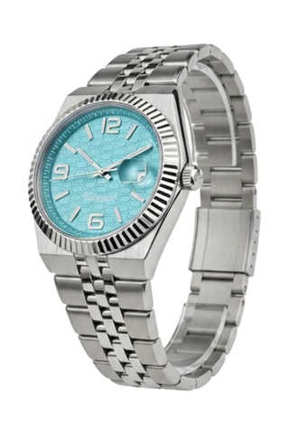 Relógio de quartzo em aço - Prateado