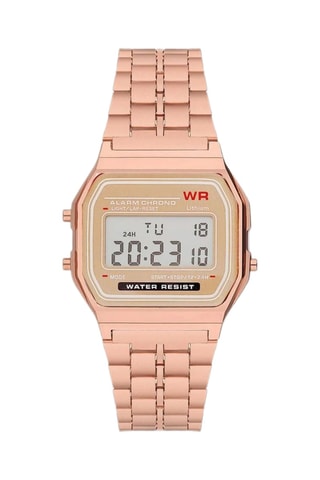 Relógio de quartzo em aço - Dourado-rosa - Cronómetro