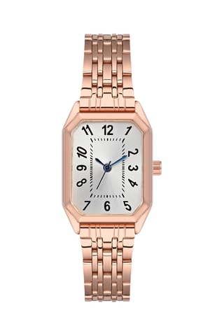 Relógio de quartzo em aço - Dourado-rosa