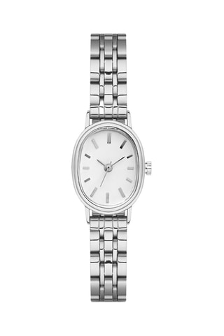 Relógio de quartzo em metal - Prateado