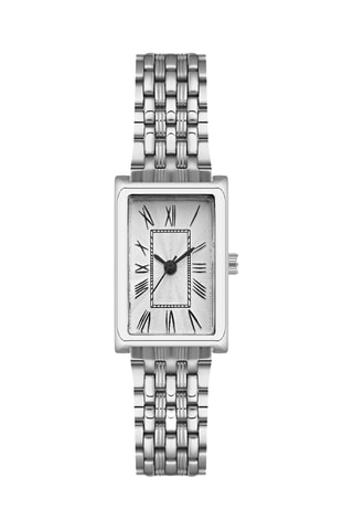 Relógio de quartzo em metal - Prateado